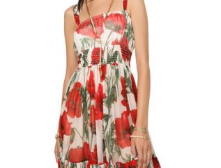 Flower Patterns Maxi Silk Sleeveless Flared Long Party Style