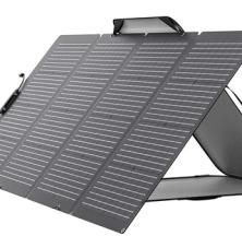 EcoFlow 220W Bifacial Portable Solar Panel, Waterproof IP68, 23% Conversion Efficiency, 155W Rear Pa