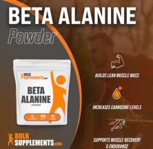 At BulkSupplements.com, purchase Beta Alanine Powder.