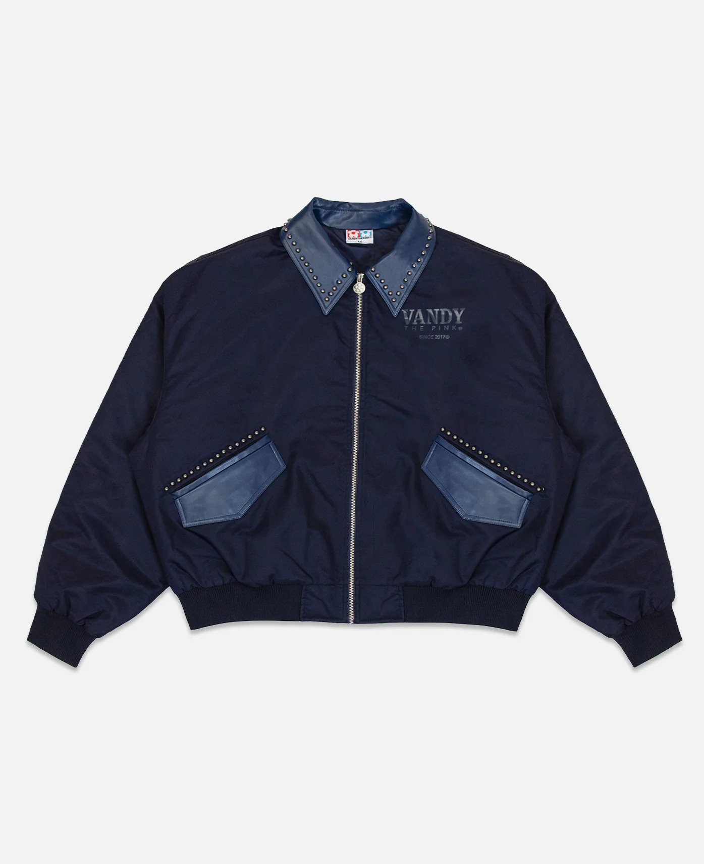 Nylon Bomber Jacket in Navy – Classic Lightweight Outerwear
