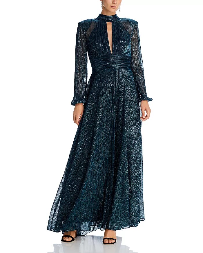 Long-Sleeve Crinkle Dress - 100% Exclusive