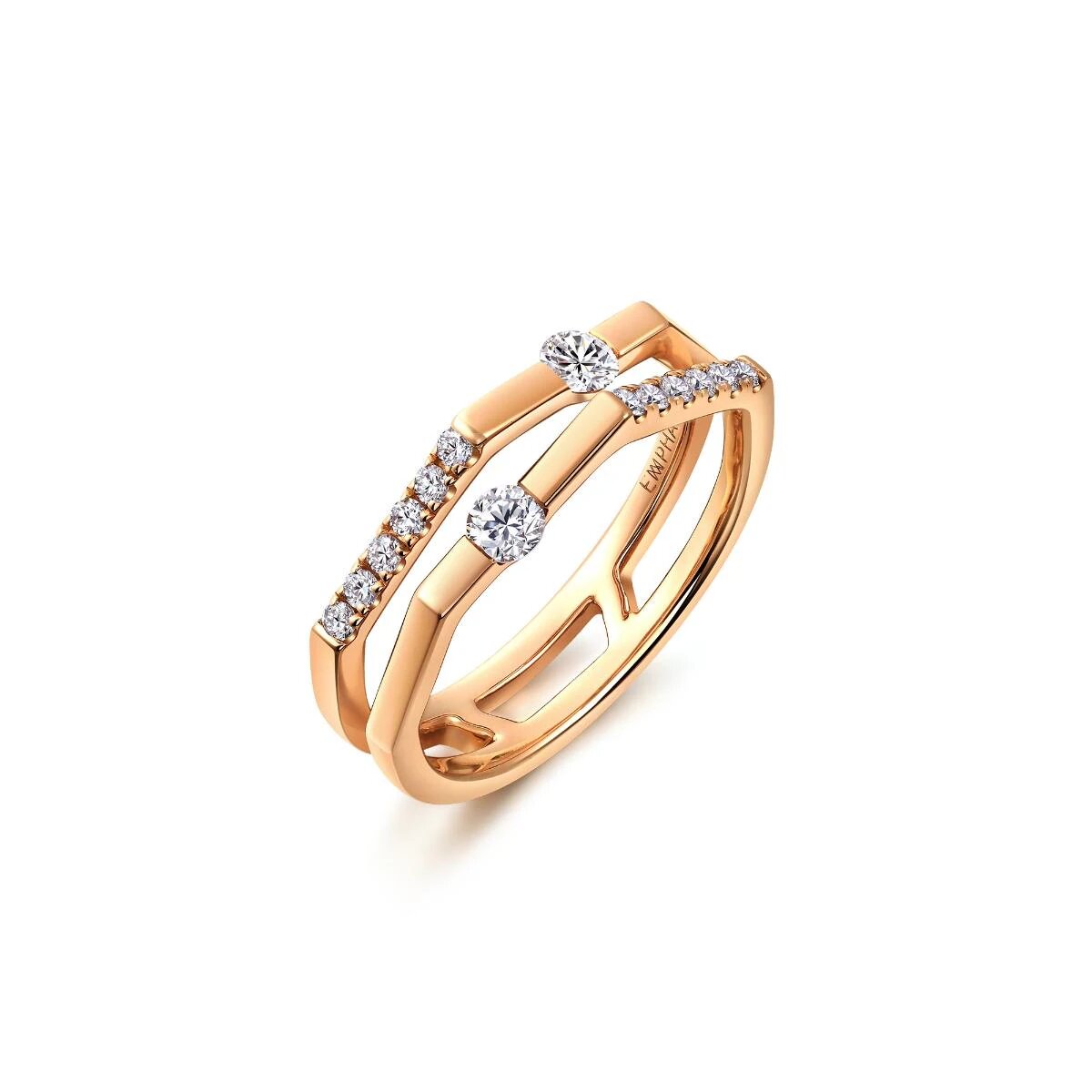 18K Rose Gold Diamond Ring