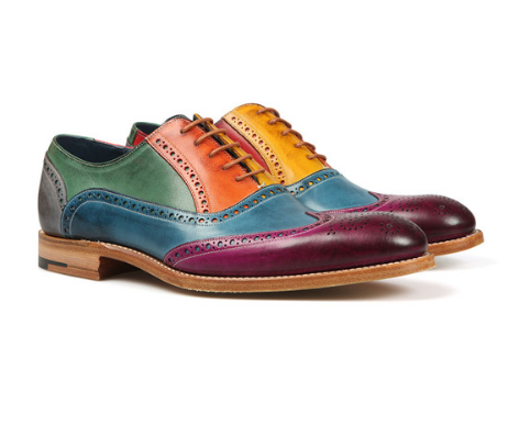 Men's Multi colored Valiant Hand Painted Shoe