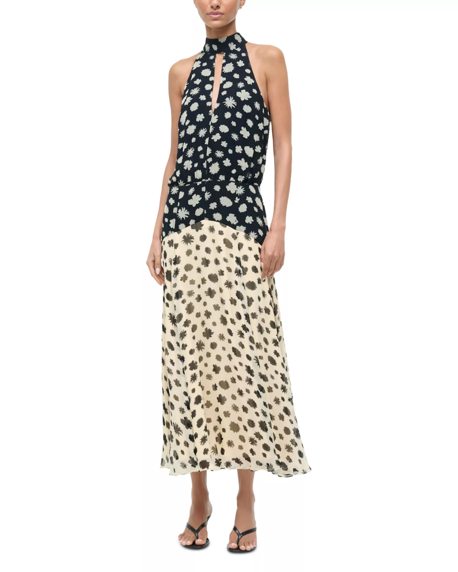 Camryn Two Tone Tie Back Dress