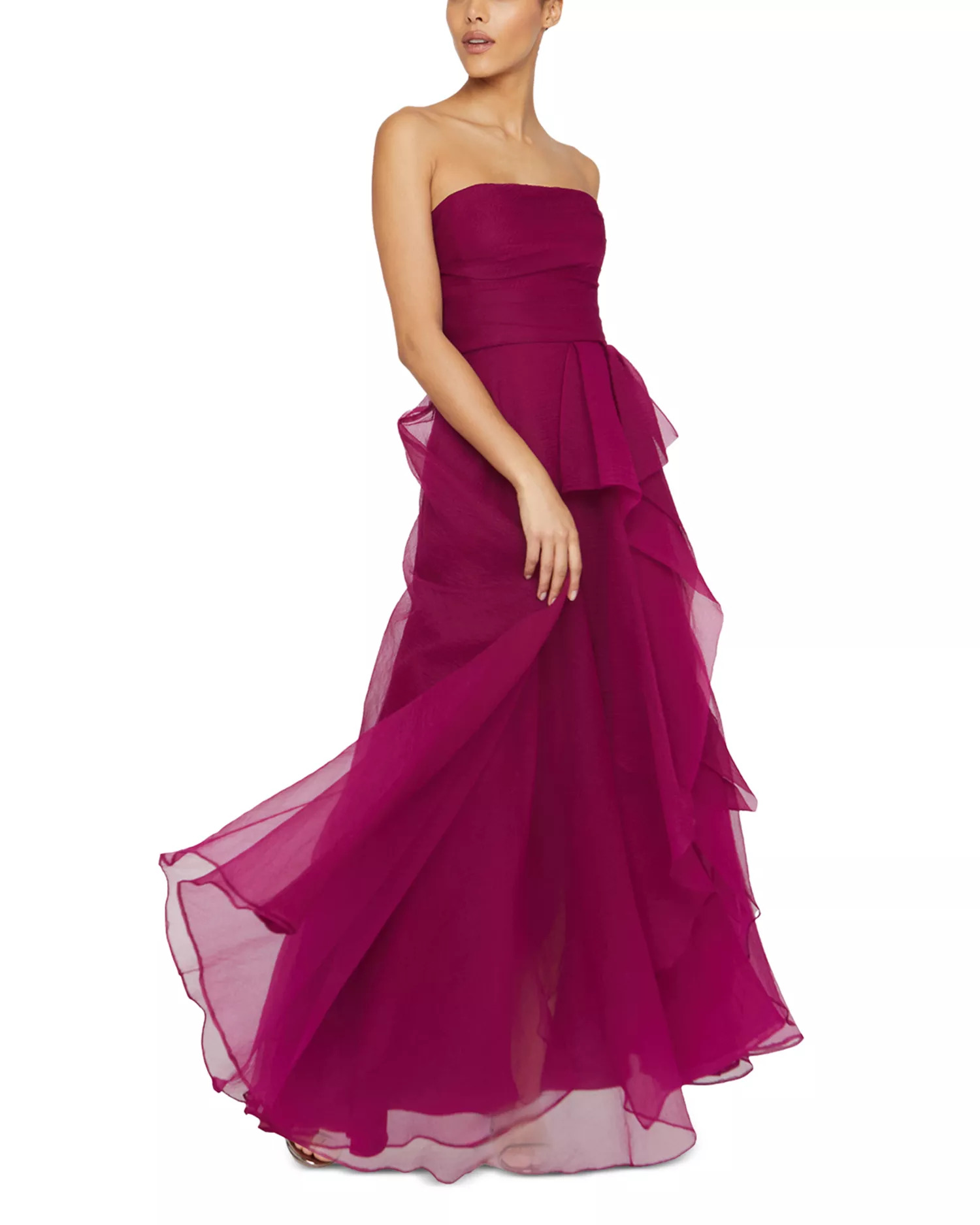 Theia Teresa Draped Gown