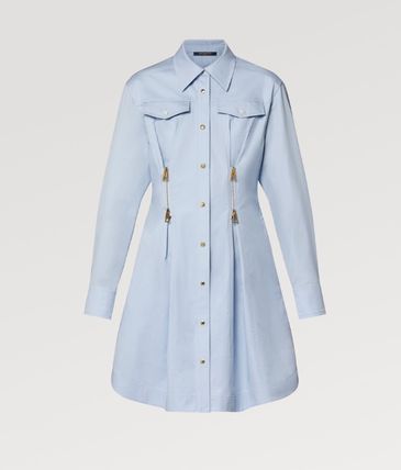 Casual Style Long Sleeves Cotton Medium Party Style