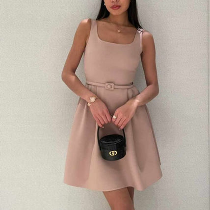 311R43A1166_X4220 23 Cruise Dress with Belt Wool/Silk