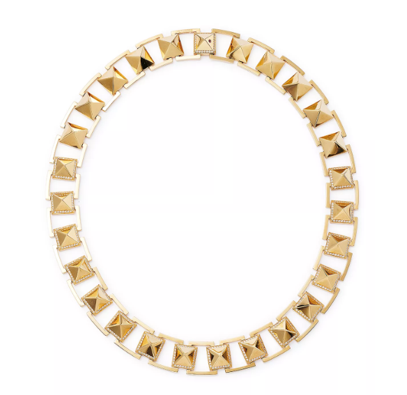 Roberto Coin 18K Yellow Gold Obelisco Diamond Necklace, 16"