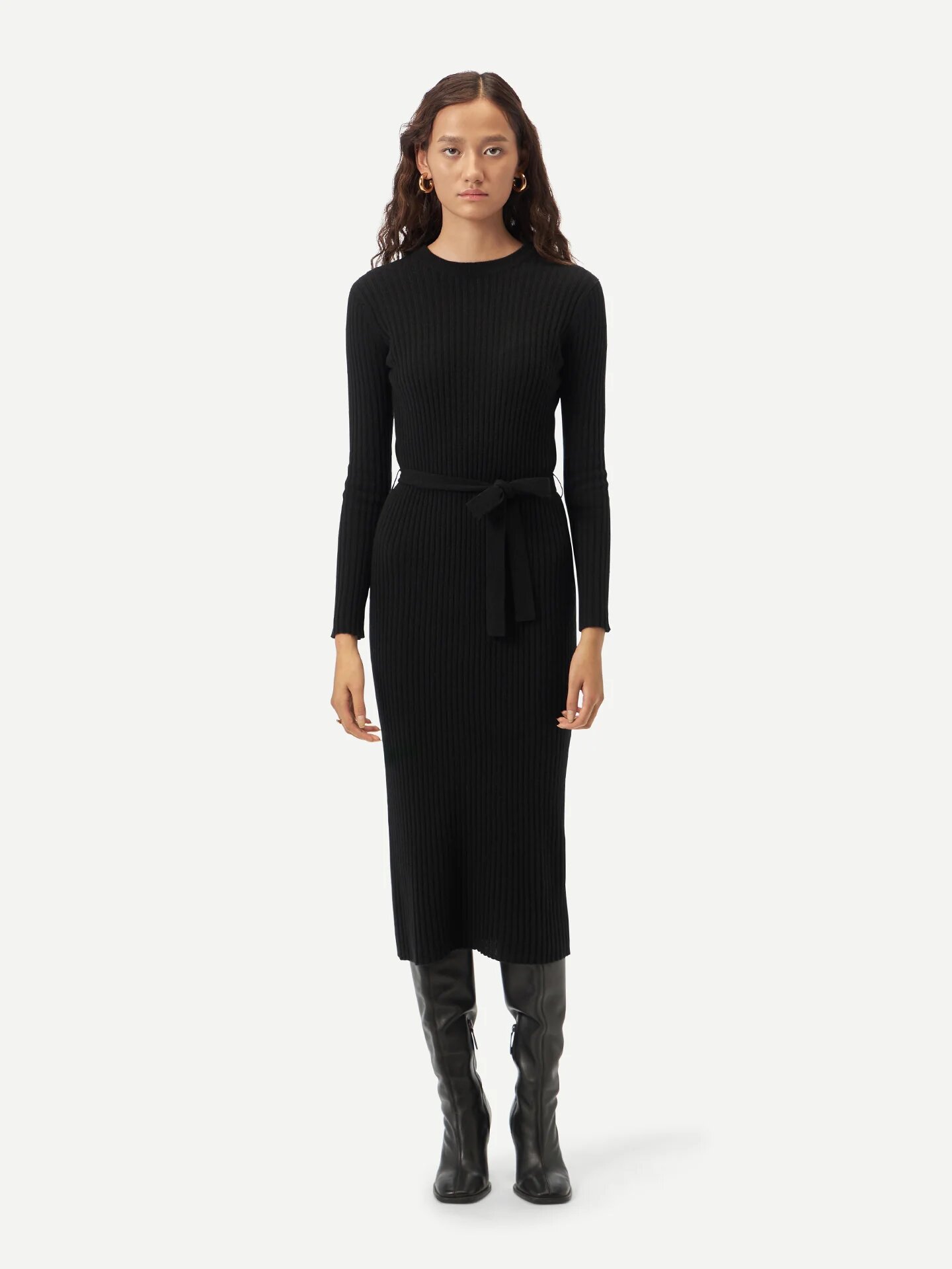 Cashmere Knit Dress with Belt $349 Shipped