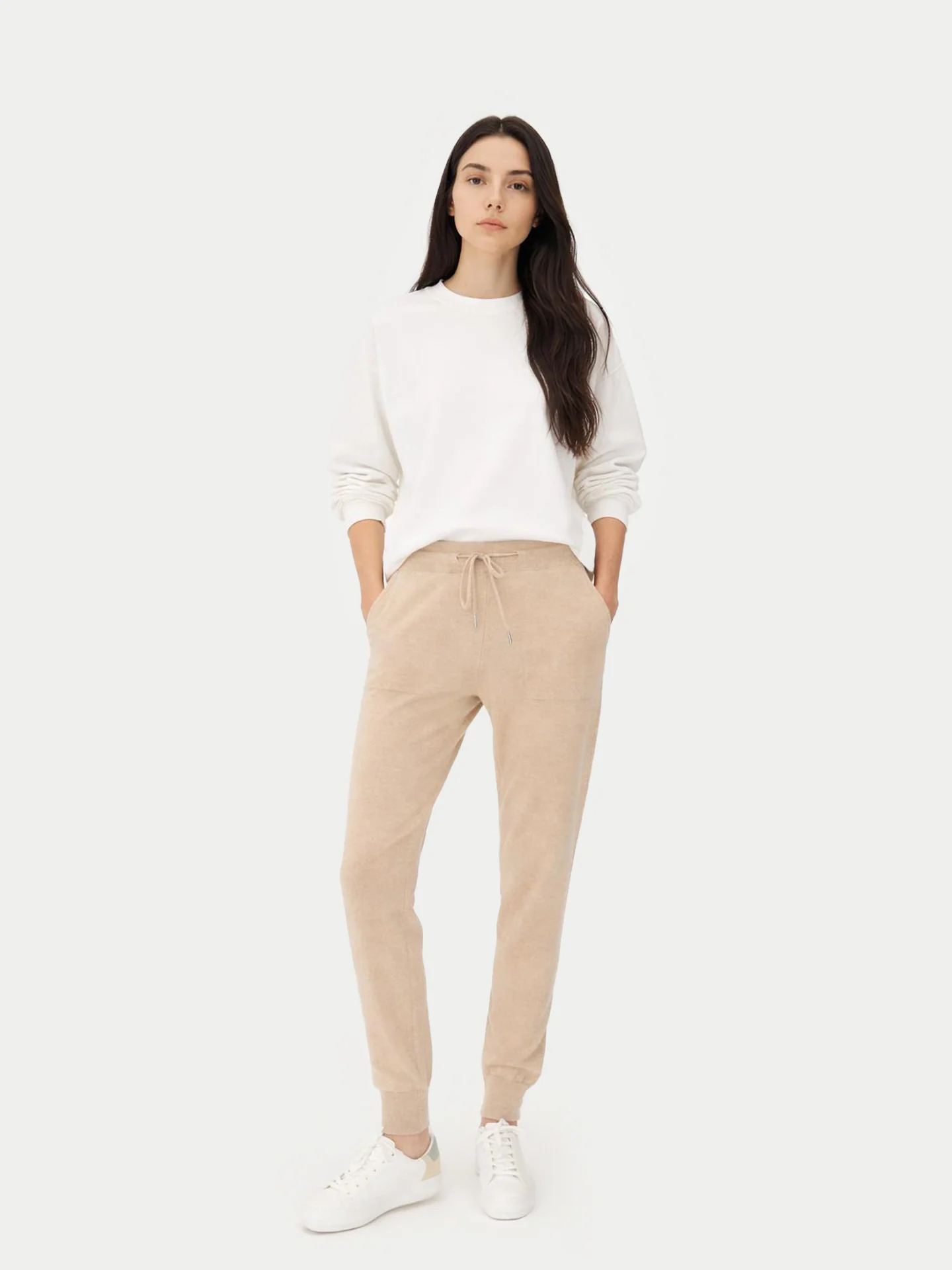 Organic Color Cuffed Cashmere Jogger