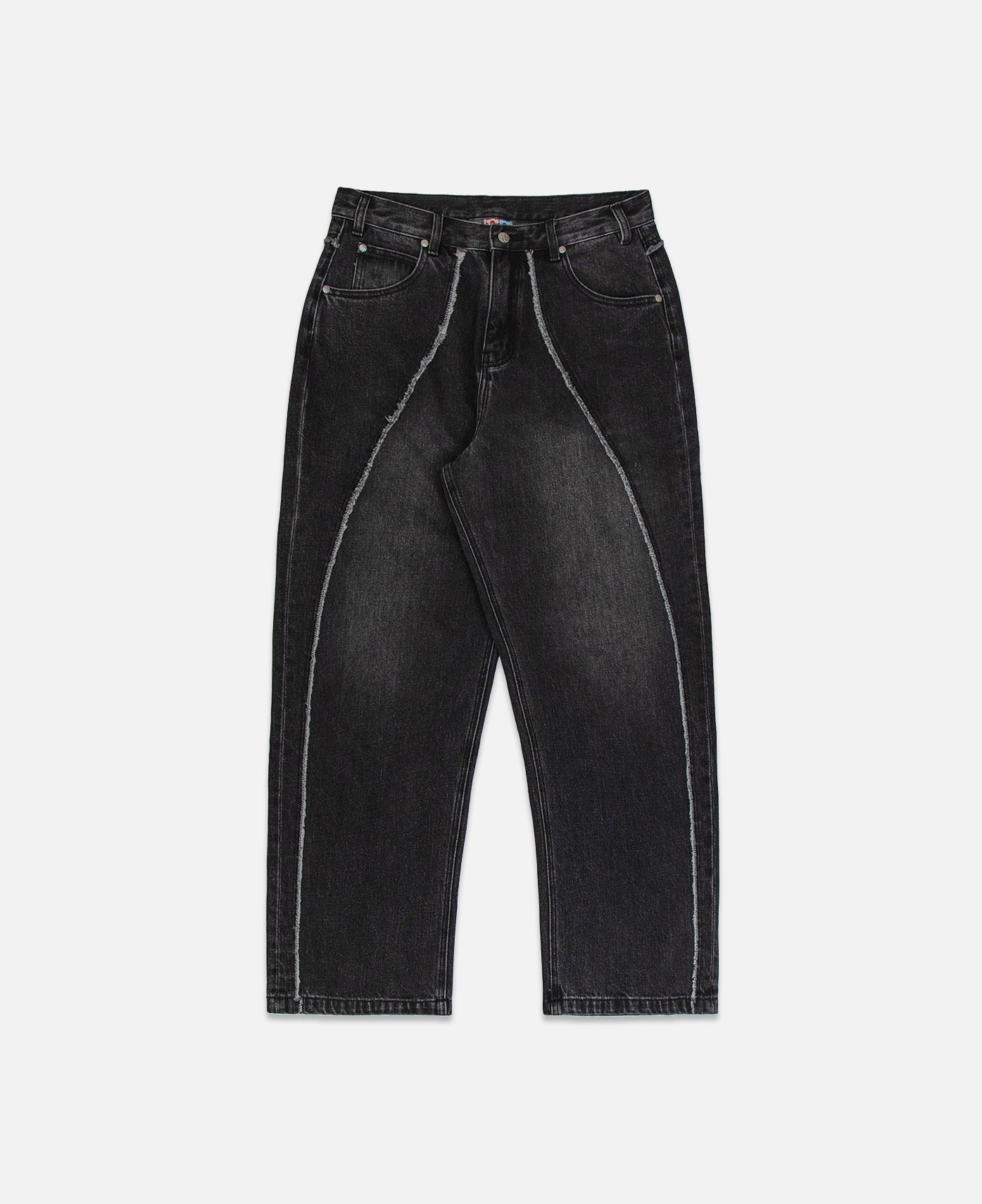 Fray Denim Jeans in Black – Classic Everyday Style