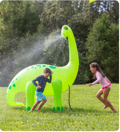 SALE! Gigantic 7-Foot Inflatable Dino Sprinkler!
