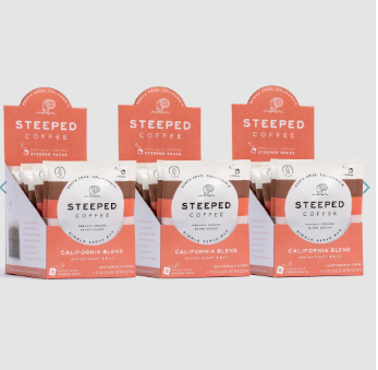 Steeped Coffee. Register for our newsletter and get 10% off your first order!