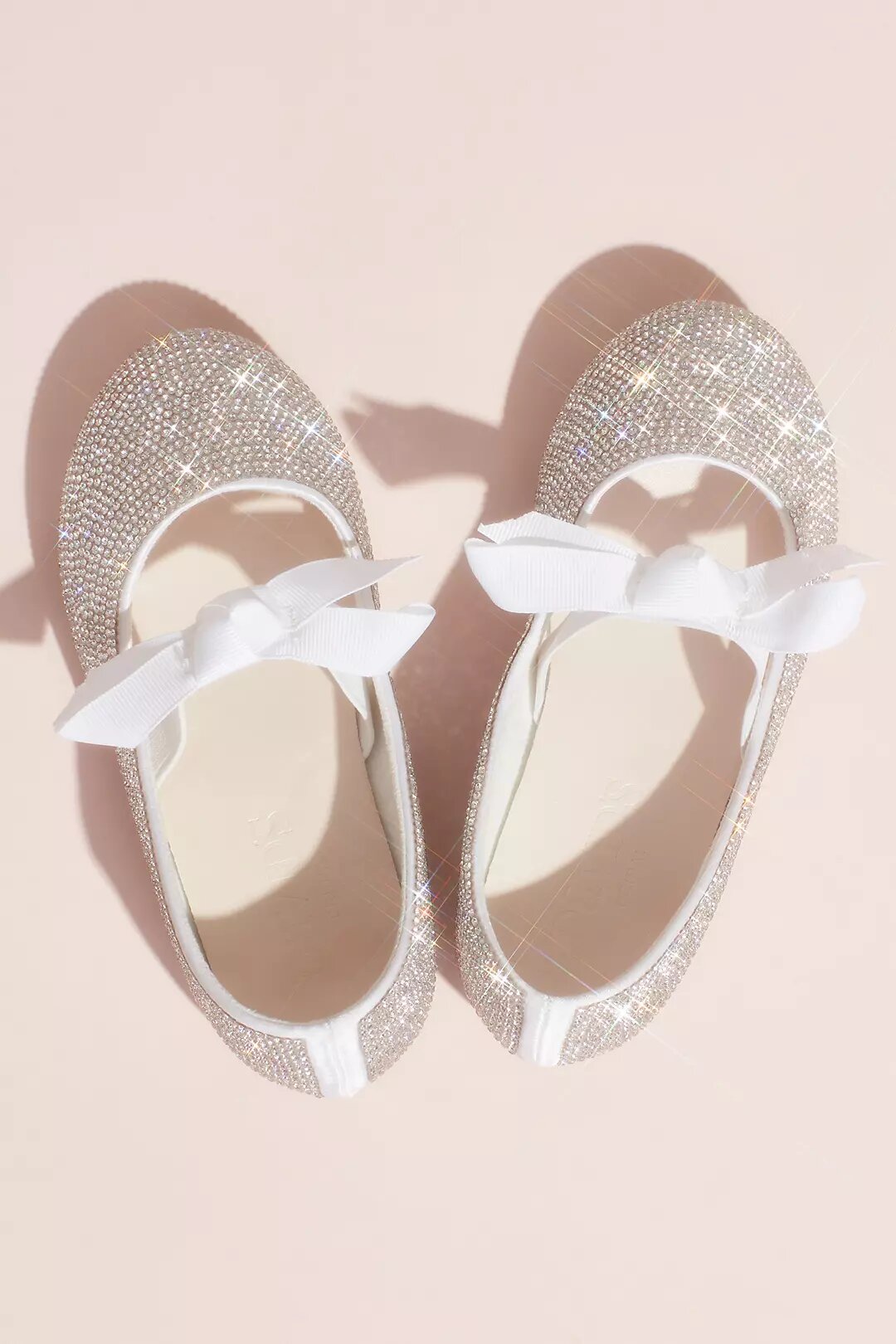 51% Off Girls Crystal Ballet Flats with Ribbon Bow $19.59 Shipped