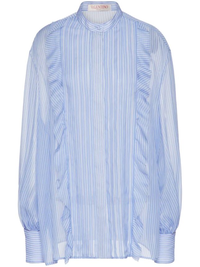Stripes Chiffon Shirt 40% Off