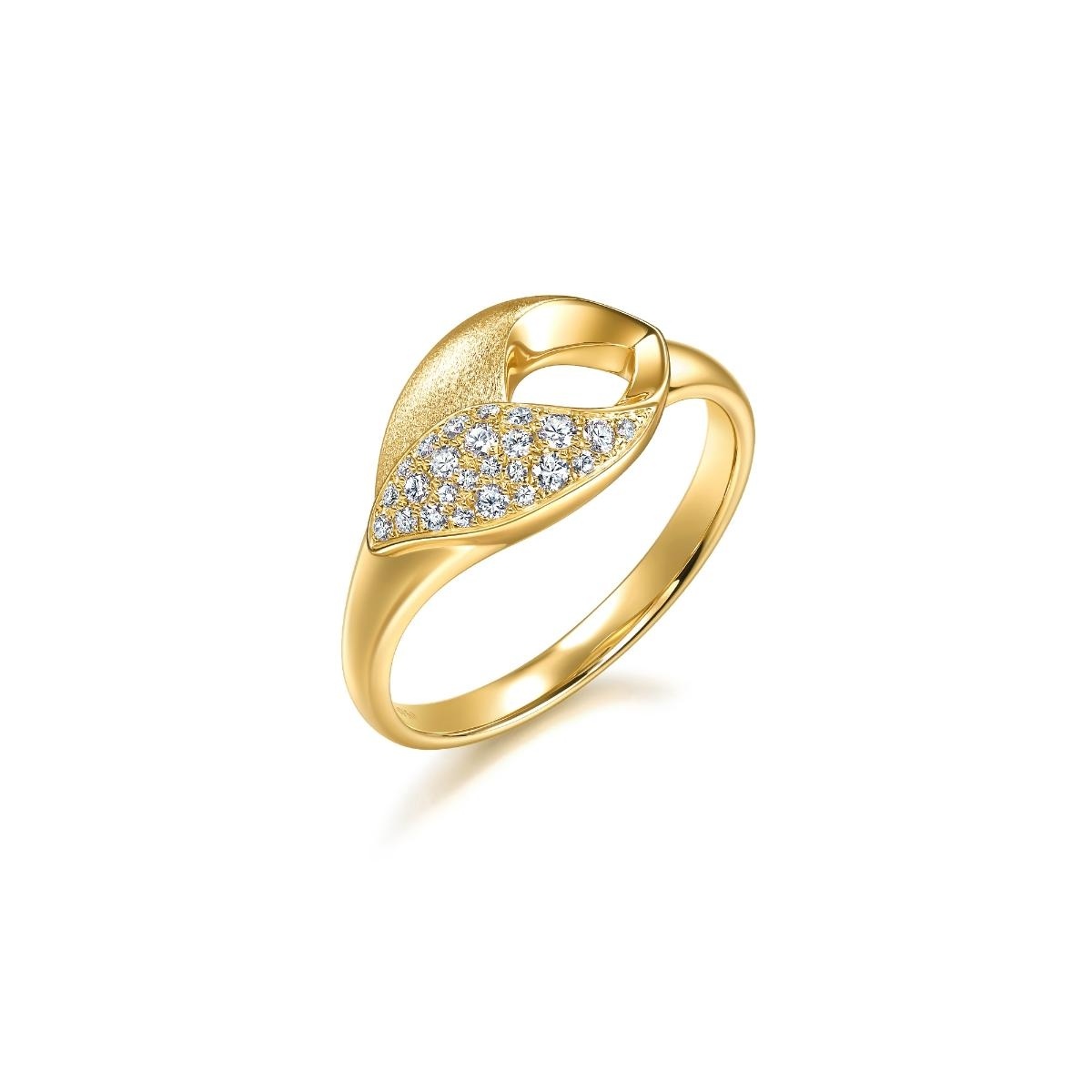 Bloom 18K Yellow Gold Diamond Ring