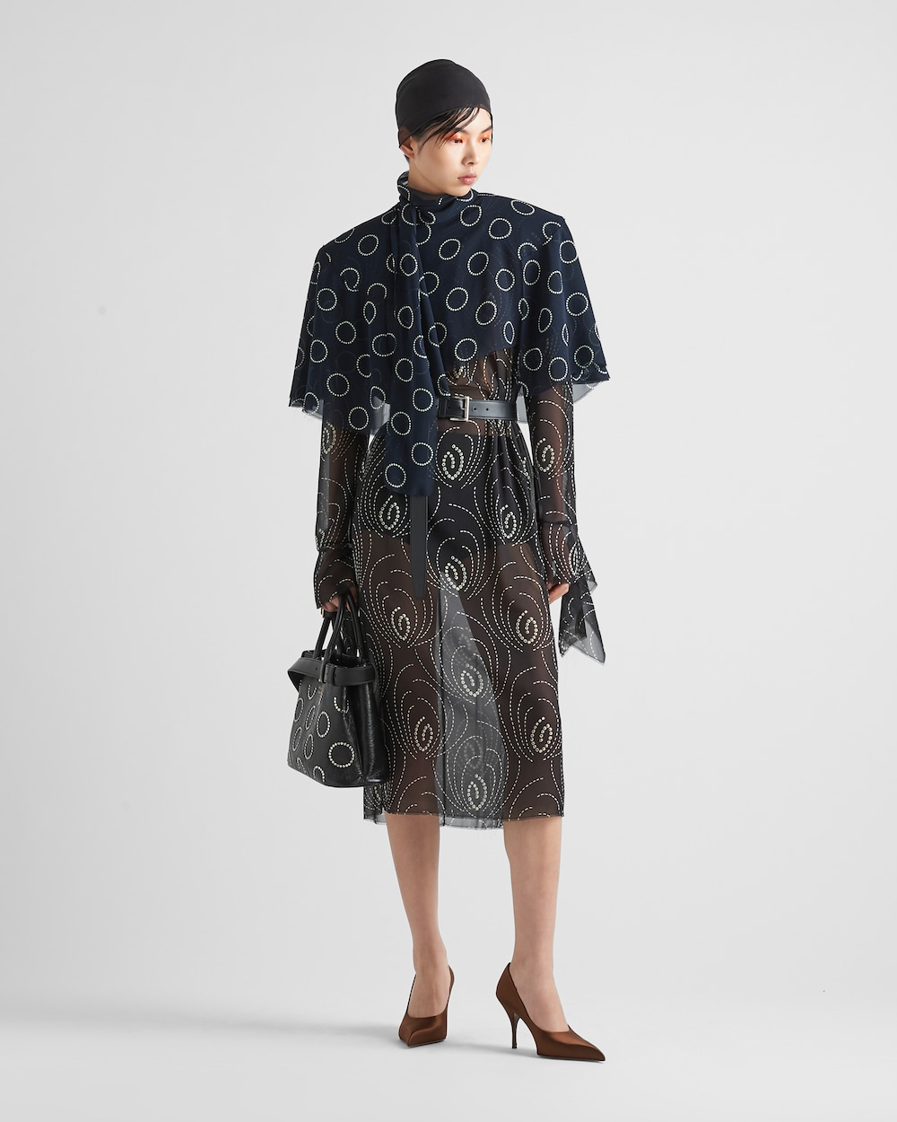 Runway Printed Georgette Dress