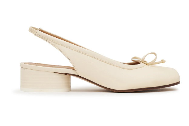 Tabi Sling back Shoes White