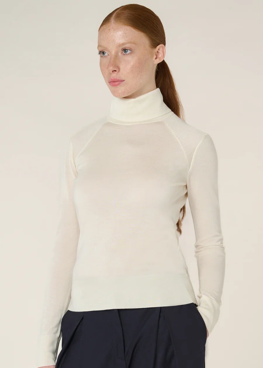 Cashmere and silk turtleneck sweater 20% Off