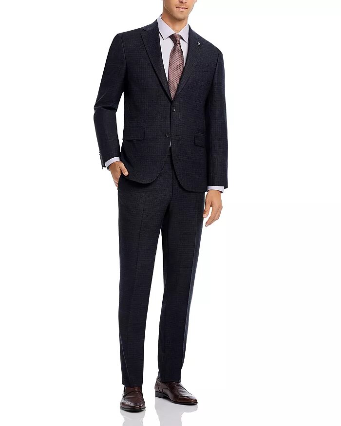 Napoli Crepe Weave Solid Regular Fit Suit 25% Off