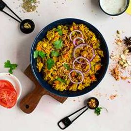 Delicious Indian meals prepared instantly