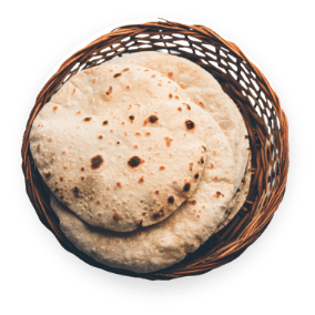 Fluffy soft rotis to accompany your desi meals